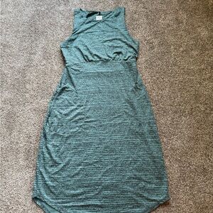 Prana Textured Teal Midi Dress